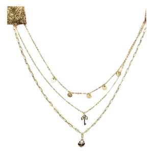 Cadena de tres, acero inoxidable