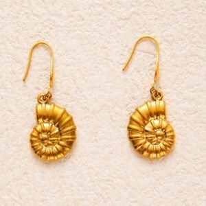 Aretes dorados Espiral Marina
