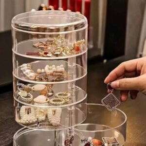 Pieza elegante de joyero giratorio