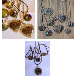 Orgonita de cadena y gargantia: Lleva tu energía siempre con vos