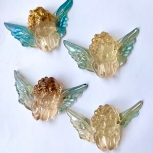 Ángeles hechos de resina con imanes para refrigerador