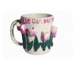 Tazas decoradas con tema día de las madres