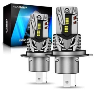 Luces led H4 marca NOVSIGHT y AUXITO.