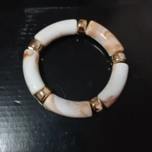 Pulsera elastica de resina y acero